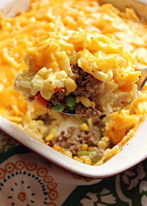 hamburger casserole recipes with hash browns